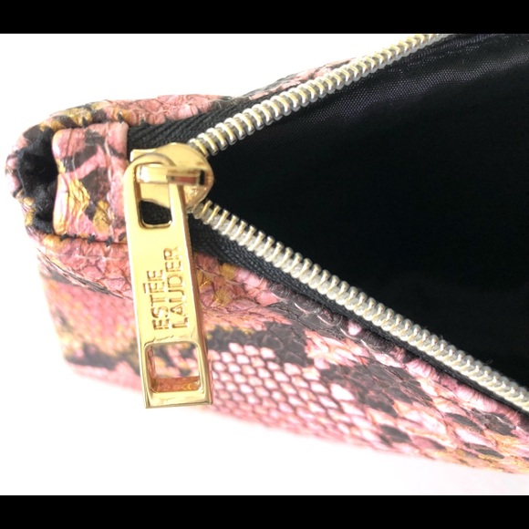 NWT 2 Estee Lauder floral hot pink and navy lined Ex lg washable totes - Picture 14 of 16